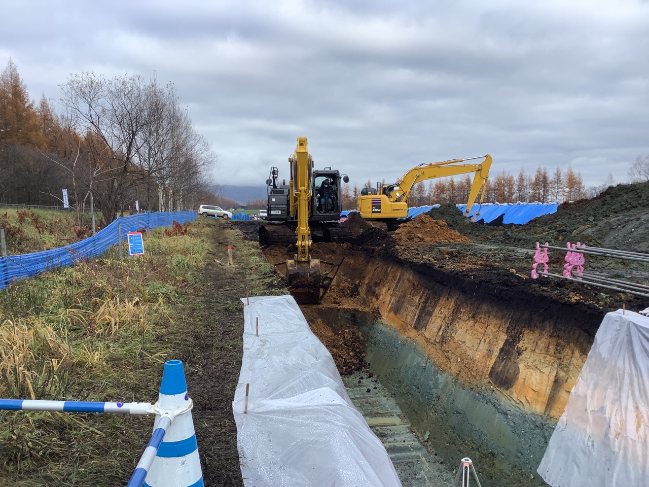 芽室川西地区　帯広かわにし導水路雄馬別１６線工区外一連工事